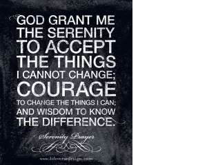 SERENITY PRAYER {Words} - Life Verse Design